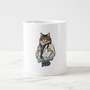 Dr. Meow MD - Lustiger Katzenarzt-Jumbo-Kaffeebech Jumbo-Tasse