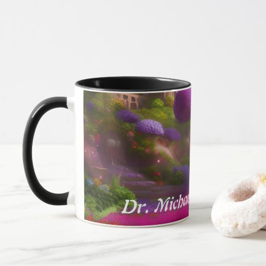 Dr. Michael's Morning Tea Personalisiert individua Tasse (Mit Donut)