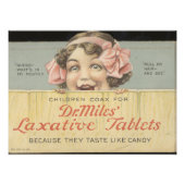 Dr Miles Laxative Tablets Ephemera Foto Print (Vorne)