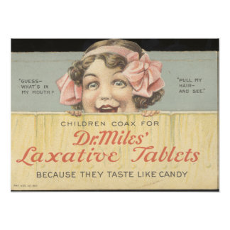 Dr Miles Laxative Tablets Ephemera Foto Print