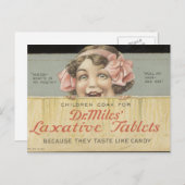 Dr Miles Laxative Tablets Ephemera Postkarte (Vorne/Hinten)