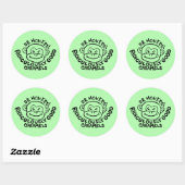 Dr. Monkey Round Stickers (Blatt)