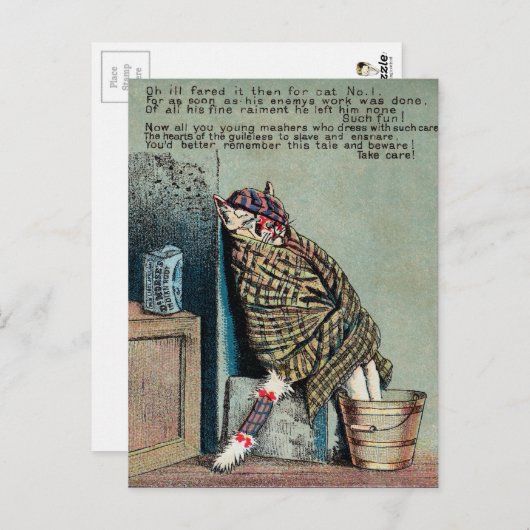 Dr. Morse Cat Trade Card #4 (von 4) Postkarte (Vorne/Hinten)