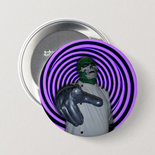 Dr. MORTOSE Hypno-Strahl Button (Vorne & Hinten)