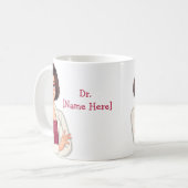 Dr. Name Custom Best Doctor Geschenk Kaffee Tasse (Vorderseite Links)