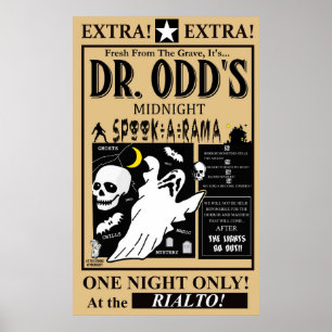 Dr. Odd's Spook-A-Rama Poster