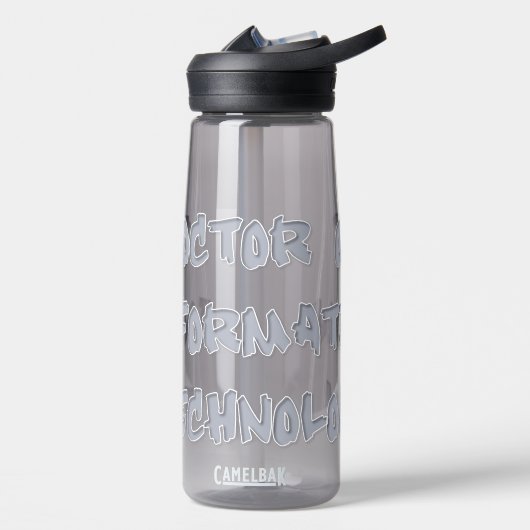 Dr. of Information Technology Trinkflasche (Links)
