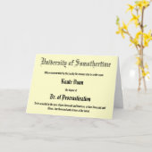 Dr. of Procrastination, verspätete Grußkarte Karte (Gelbe Blume)