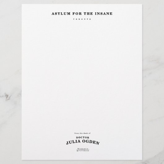 Dr. Ogden Stationery (Vorderseite)