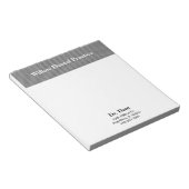 Dr. or Dentist Business Notepad Notizblock (angewinkelt)