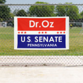Dr. Oz US Senat Pennsylvania Banner (Insitu)