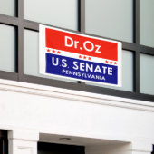 Dr. Oz US Senat Pennsylvania Banner (Äußeres Gebäude)