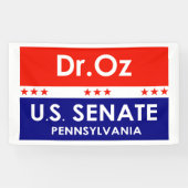 Dr. Oz US Senat Pennsylvania Banner (Horizontal)