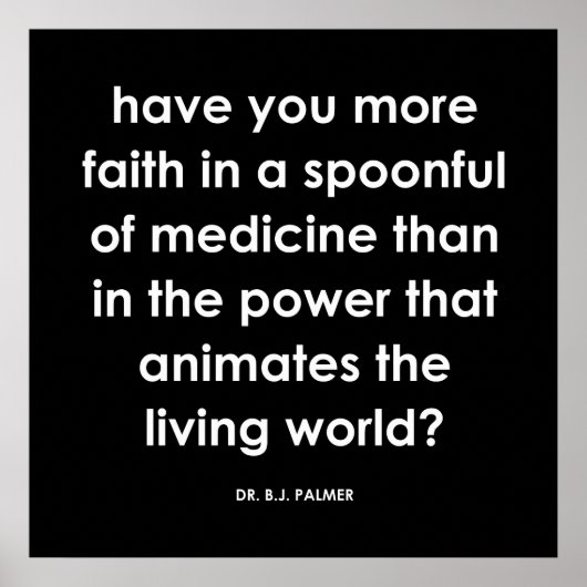 Dr. Palmer Faith Quote Serie Print Poster (Vorne)