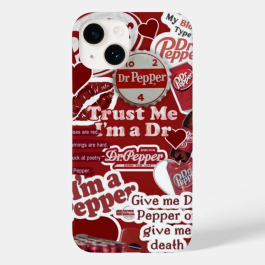 Dr. Pepper-Handy Case-Mate iPhone Hülle (Rückseite)