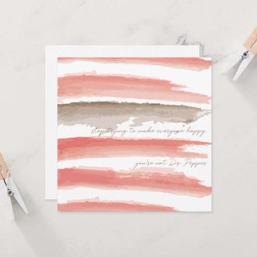 Dr. Pepper Karte (Vorderseite/Rückseite Beispiel)