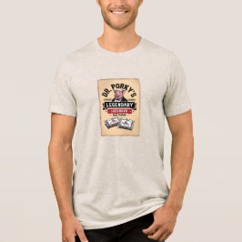 Dr. Porkys Schinkenaroma-Halspastillen (Fiktiv) Tri-Blend Shirt