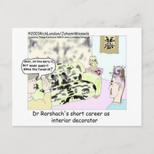 Dr. Roarscach Innendekorator Funny T-Shirts & Gift Postkarte