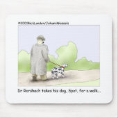 Dr. Roarshach Cartoon Geschenke, T-Shirts & Sammle Mousepad (Vorne)