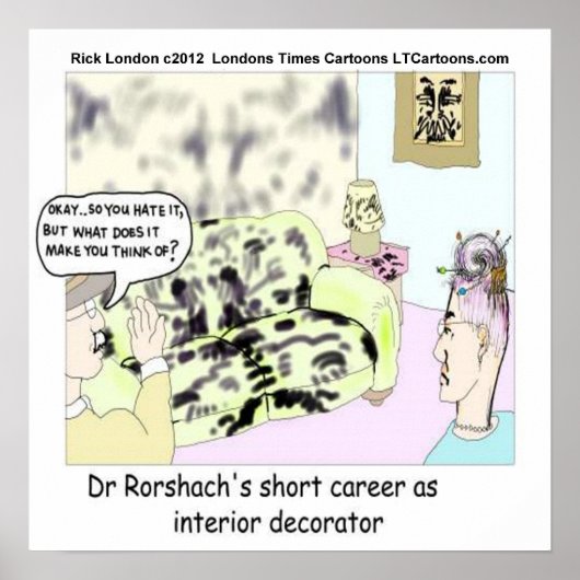 Dr. Roarshach Early Jobs Funny Poster (Vorne)