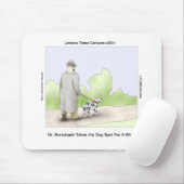 Dr. Rorschach nimmt Dog Spot 4 A Walk Funny Mousepad (Mit Mouse)