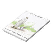 Dr. Rorschach nimmt Dog Spot 4 A Walk Funny Notizblock (Rotiert)