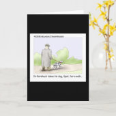 Dr. Rorshach Cartoon Grußkarte Karte (Gelbe Blume)