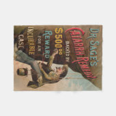 Dr. Sages "Catarrh Remedy" Fleecedecke (Vorderseite (Horizontal))