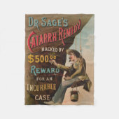 Dr. Sages "Catarrh Remedy" Fleecedecke (Vorderseite)