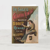 Dr. Sages "Catarrh Remedy" Karte (Vorderseite)