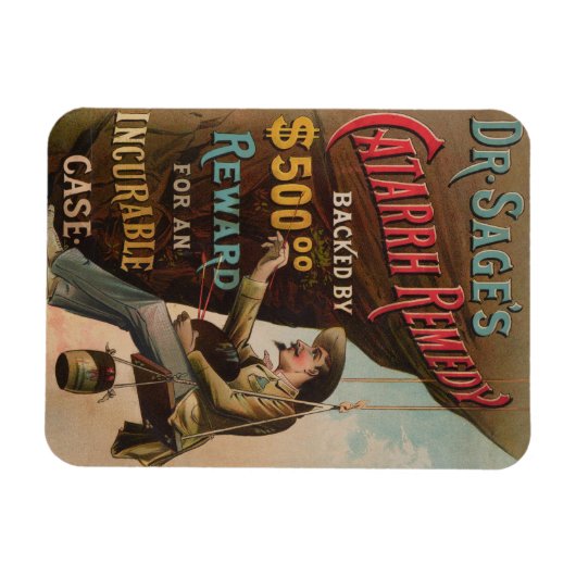 Dr. Sages "Catarrh Remedy" Magnet (Horizontal)