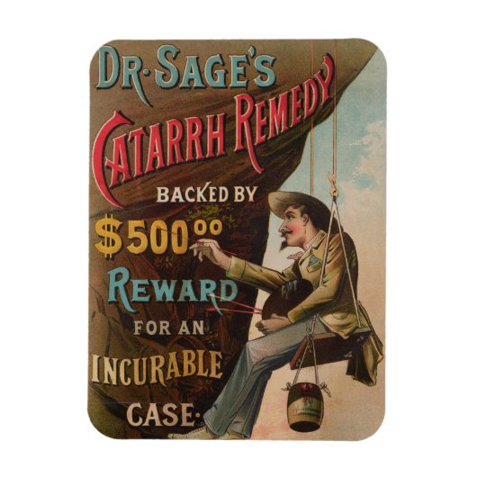 Dr. Sages "Catarrh Remedy" Magnet (Vertikal)