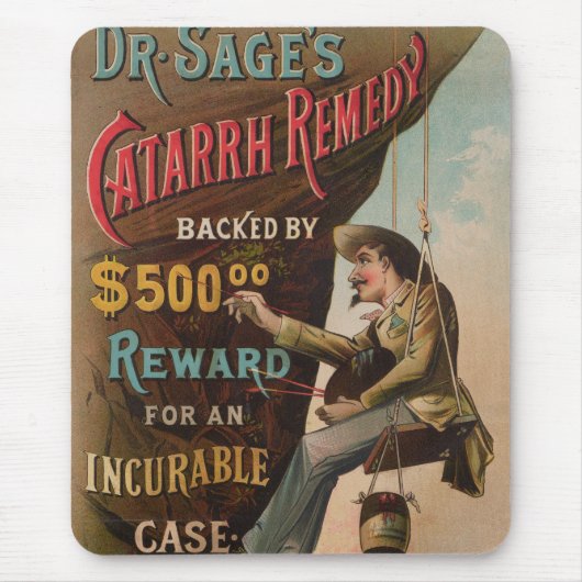 Dr. Sages "Catarrh Remedy" Mousepad (Vorne)