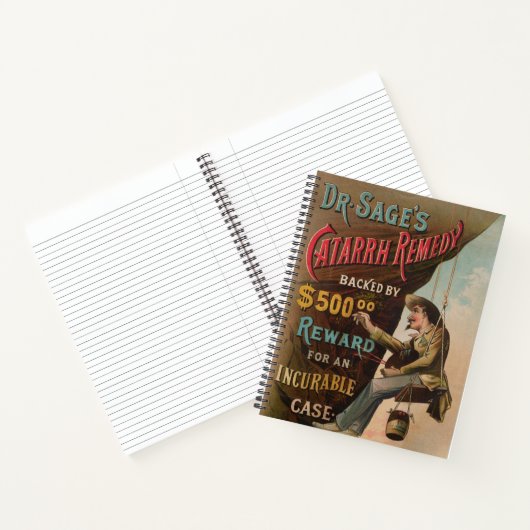 Dr. Sages "Catarrh Remedy" Notizblock (Innenseite)