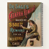 Dr. Sages "Catarrh Remedy" Notizblock (Rückseite)