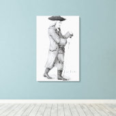 Dr. Samuel Johnson Leinwanddruck (Insitu (Holzboden))