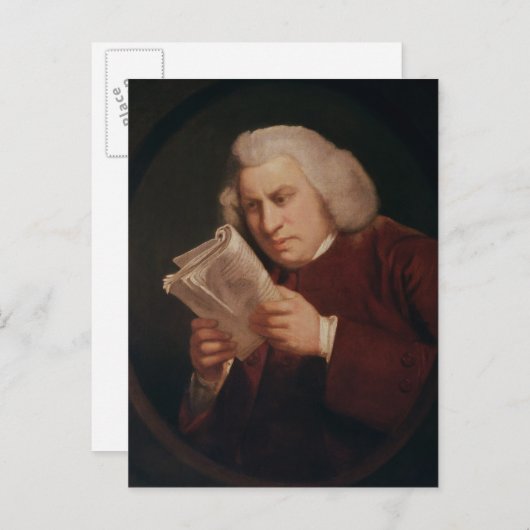 Dr. Samuel Johnson Postkarte (Vorne/Hinten)