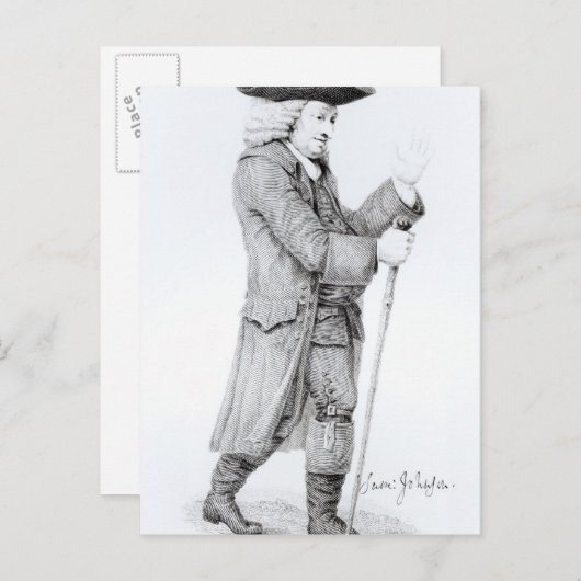 Dr. Samuel Johnson Postkarte (Vorne/Hinten)