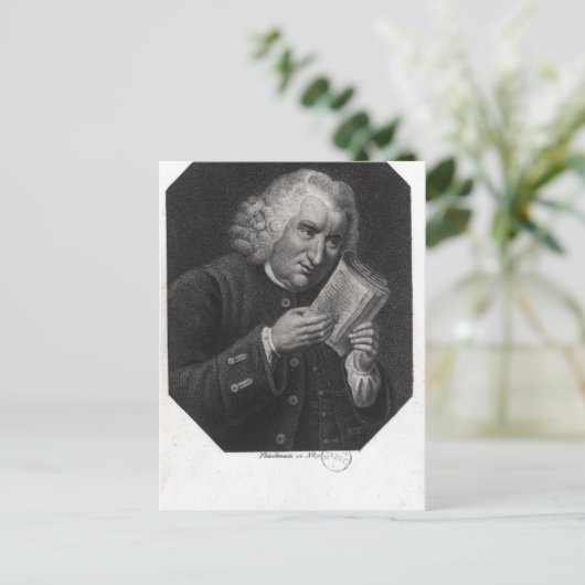 Dr. Samuel Johnson Postkarte (Stehend Vorderseite)