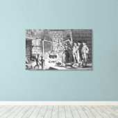 Dr. Samuel Johnsons Einführung in ein Highland Leinwanddruck (Insitu (Holzboden))