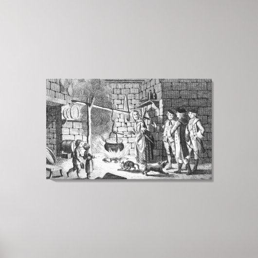 Dr. Samuel Johnsons Einführung in ein Highland Leinwanddruck (Vorderseite)