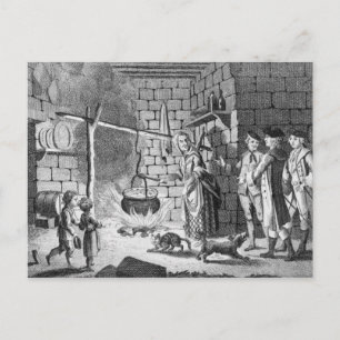 Dr. Samuel Johnsons Einführung in ein Highland Postkarte