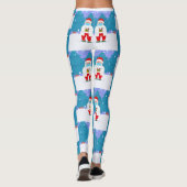 dr santa claus covide Weihnachten Gesichtsmaske Ar Leggings (Rückseite)