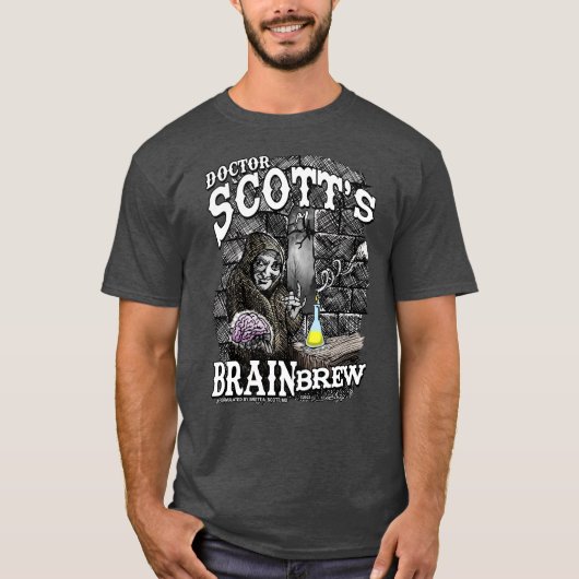 Dr. Scotts Brain Brew Promi T - Shirt (Vorderseite)