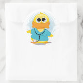 Dr. Scrubs Duck Runder Aufkleber (Tasche)