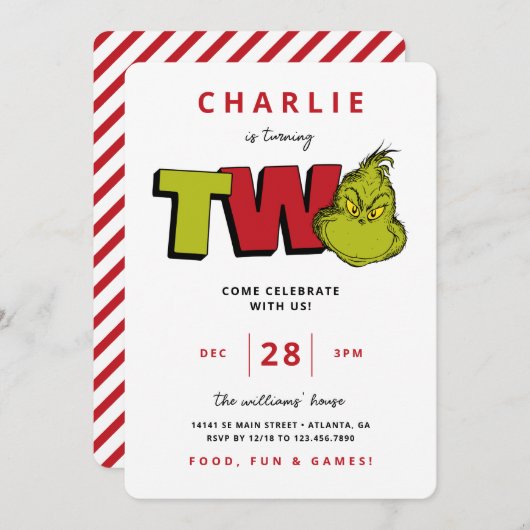 Dr. Seuss | 2. Geburtstag (Vorne/Hinten)