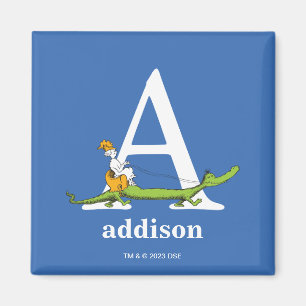 Dr. Seuss' ABC: Buchstabe A - Weiß   Fügen Sie Ihr Magnet