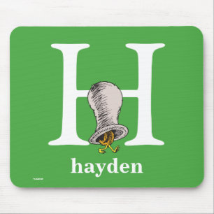 Dr. Seuss' ABC: Buchstabe H - Weiß   Namen hinzufü Mousepad