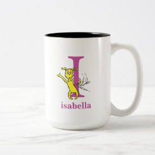 Dr. Seuss' ABC: Buchstabe I - Lila   Namen hinzufü Zweifarbige Tasse