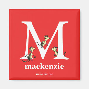 Dr. Seuss' ABC: Buchstabe M - Weiß   Fügen Sie Ihr Magnet